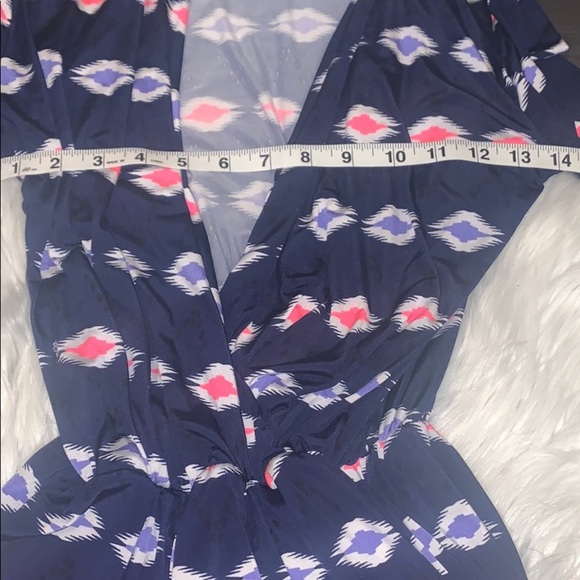 Vintage Havana Navy Aztec Stretch Romper Small - Picture 9 of 9